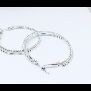 2”hoop earrings S925 NWOT